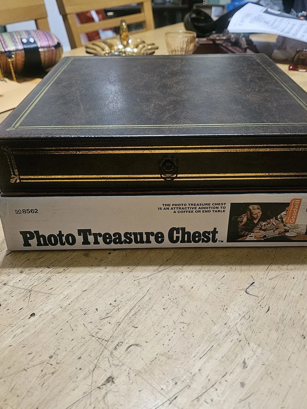 Sears Photo Treasure Chest - Black Photo Display Chest
